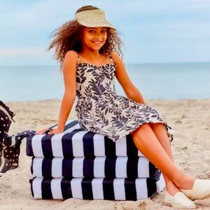 Janie and Jack Girls Palm Floral Sweetheart Sundress Size 14